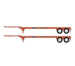 Athearn 14298 HO Scale 40' Container Chassis Genstar GCEX 2 Pack