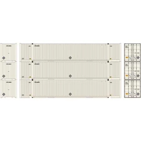 Athearn 26672 HO Scale 53' Jindo Intermodal Container UPS 3-Pack 1 Athearn 26672 HO Scale 53' Jindo Intermodal Container UPS 3-Pack