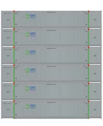 Athearn 28528 HO Scale 53' CIMC Intermodal Container COFC Logistics CFCQ 6 Pack #2 1 Athearn 28528 HO Scale 53' CIMC Intermodal Container COFC Logistics CFCQ 6 Pack #2