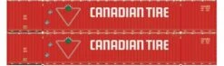 Athearn 28534 HO Scale 60' Intermodal (Don Fang) Container Canadian Tire CDAU 2 Pack #4