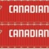 Athearn 28537 HO Scale 60' Intermodal (Singamas) Container Canadian Tire CDAU 2 Pack #3