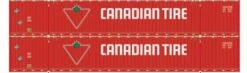 Athearn 28537 HO Scale 60' Intermodal (Singamas) Container Canadian Tire CDAU 2 Pack #3