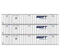 Athearn 40122 HO Scale 53' Stoughton Intermodal Container Swift SWRU 3 Pack #1