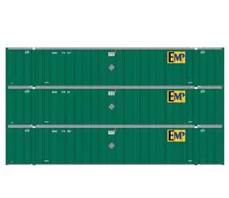 Athearn 40126 HO Scale 53' Stoughton Intermodal Container EMP WMHU 3 Pack #1 1 Athearn 40126 HO Scale 53' Stoughton Intermodal Container EMP WMHU 3 Pack #1