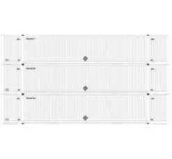 Athearn 72593 HO Scale 53' Jindo Intermodal Container UPSU 3-Pack #1