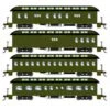 Athearn 84857 HO Scale Overland Passenger Car 4 Pack Great Northern GN