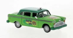 Brekina 58938 HO Scale 1950s-1982 Checker Taxi Sedan Surge Soda Promotional Scheme