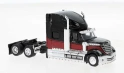 Brekina 85829 HO Scale 2010 International Lonestar Semi Tractor Cab - Black And Red