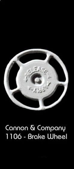 Cannon & Company 1108 HO Scale Cast Brakewheels 22 (6-Pack)