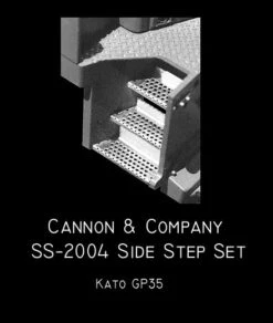 Cannon & Company 2004 HO Scale Photo-Etched Brass Engine Step Set For Kato GP35s - All Phases
