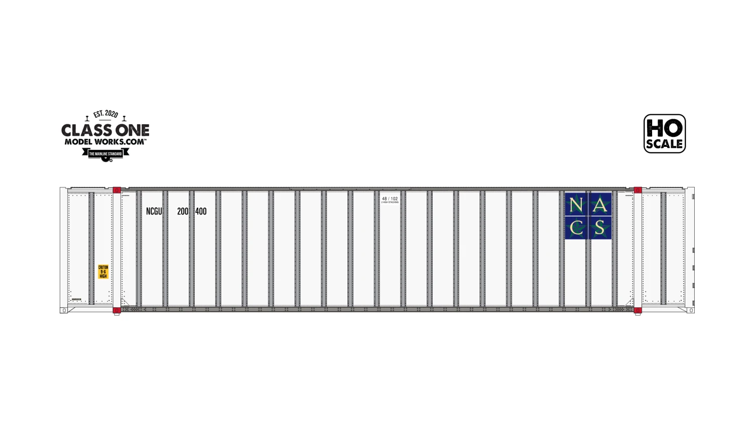Class One Model Works HO Scale Hyundai 48' Container North American NCGU 200400 / 283130 2-Pack #1 1 Class One Model Works HO Scale Hyundai 48' Container North American NCGU 200400 / 283130 2-Pack #1