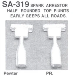 Details West SA-319 Spark Arrestor With Half Round Top 2 Pack