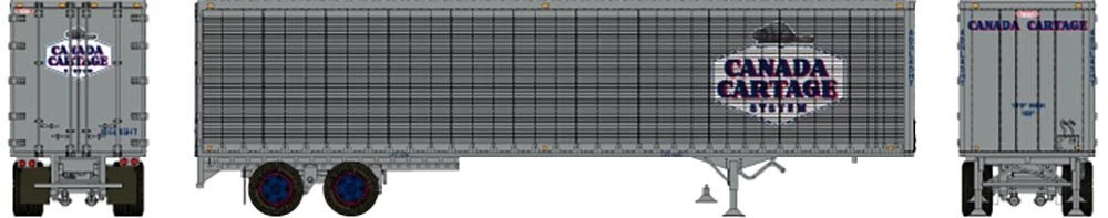 Rapido Trains 403107 HO Scale 45' Trailmobile Dry Van Trailer W/ Side Door Canada Cartage 428L45HT 2 Rapido Trains 403107 HO Scale 45' Trailmobile Dry Van Trailer W/ Side Door Canada Cartage 428L45HT - Image 2