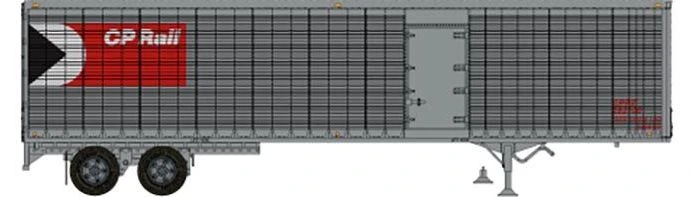 Rapido Trains 403114 HO Scale 45' Trailmobile Dry Van Trailer W/ Side Door CP Rail 282138 1 Rapido Trains 403114 HO Scale 45' Trailmobile Dry Van Trailer W/ Side Door CP Rail 282138