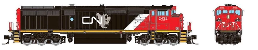 Rapido Trains 540544 N Scale GE Dash 8-40CM Canadian National North American CN 2453 With DCC Sound 2 Rapido Trains 540544 N Scale GE Dash 8-40CM Canadian National North American CN 2453 With DCC Sound - Image 2