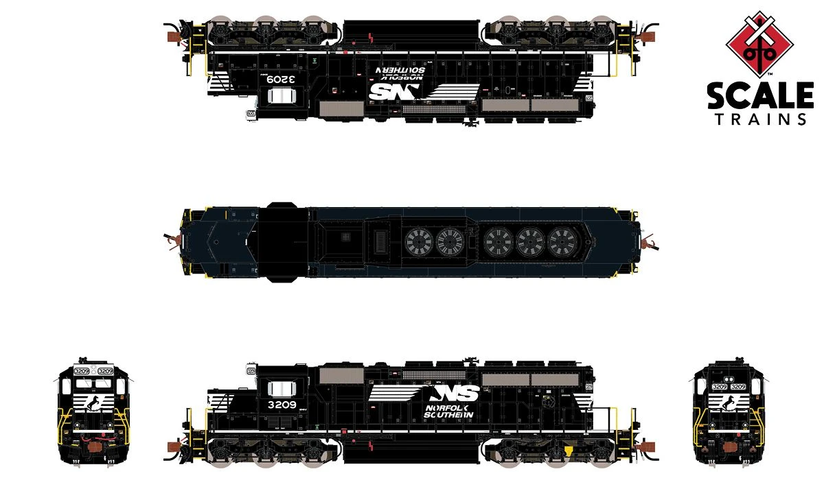ScaleTrains 33776 Rivet N Scale EMD SD40-2 Norfolk Southern NS 3224 2 ScaleTrains 33776 Rivet N Scale EMD SD40-2 Norfolk Southern NS 3224 - Image 2