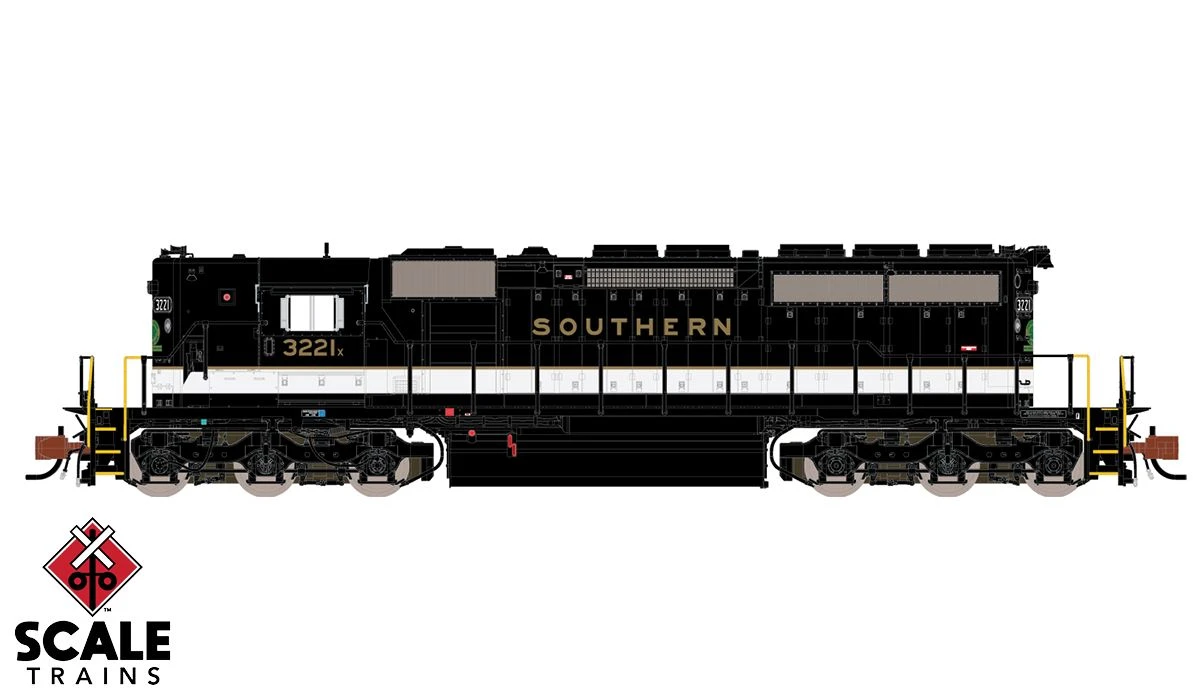 ScaleTrains 33811 Rivet N Scale EMD High Hood SD40-2 "Gold" Southern 3240X DCC LokSound 1 ScaleTrains 33811 Rivet N Scale EMD High Hood SD40-2 "Gold" Southern 3240X DCC LokSound