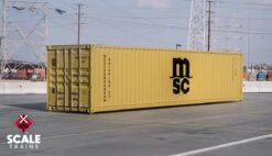 ScaleTrains Operator 11236 HO Scale 40' CIMC Container Mediterranean Shipping Company MSCU 587489