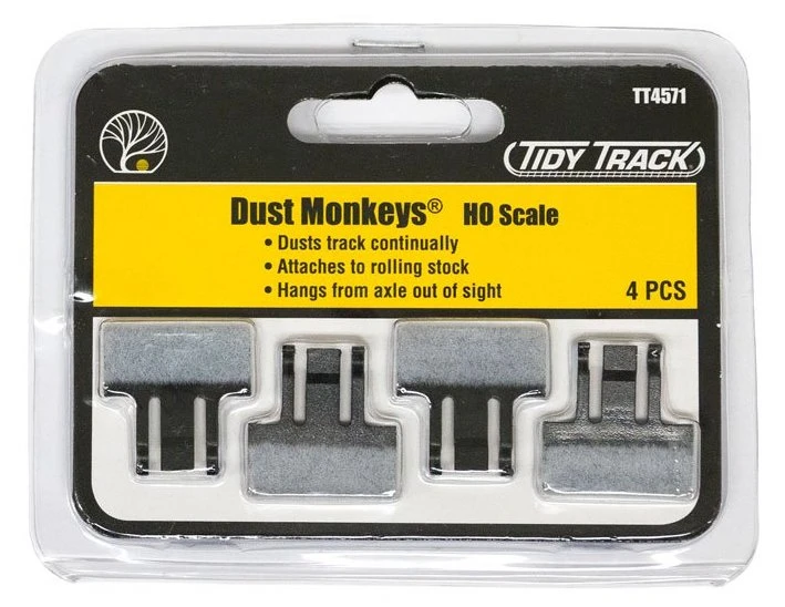 Woodland Scenics TT4571 Tidy Track, HO Scale Dust Monkeys 1 Woodland Scenics TT4571 Tidy Track, HO Scale Dust Monkeys